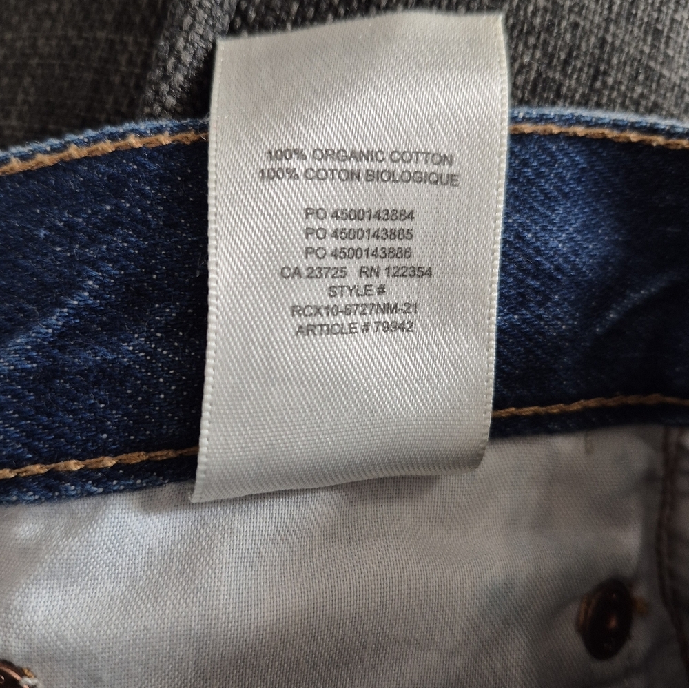 Denim Forum Aritzia The Joni High Rise Loose Crop Denim Jeans Button Fly 24 - Picture 5 of 11